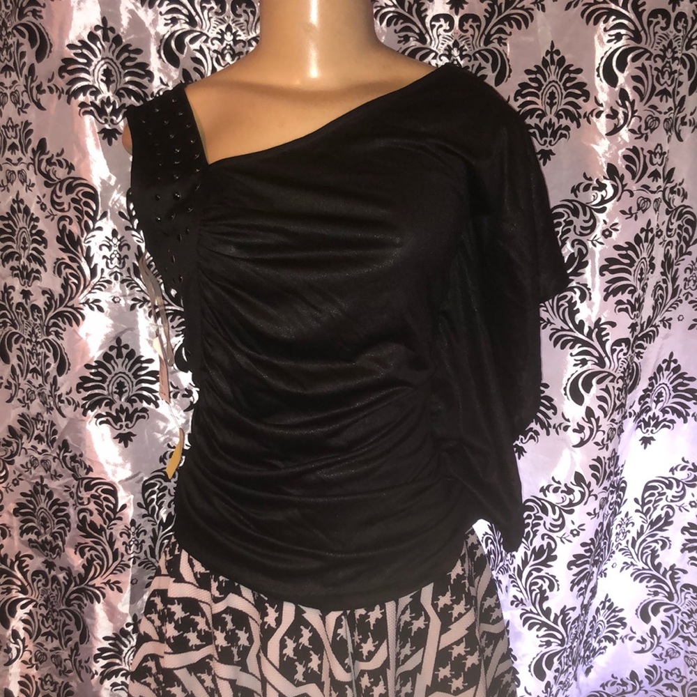 Rue21 club rue small black studded sexy top cute